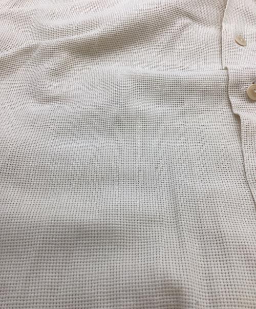 POLO RALPH LAUREN（ポロ・ラルフローレン）POLO RALPH LAUREN (ポロ・ラルフローレン) コットンメッシュオープンカラーシャツ / ポニー無し ベージュ サイズ:Lの古着・服飾アイテム