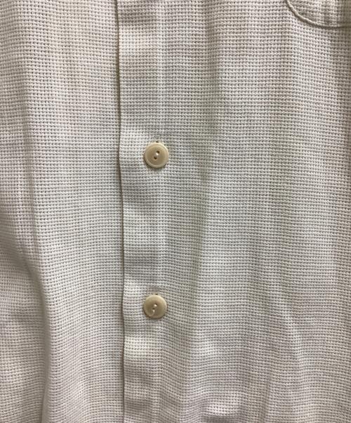 POLO RALPH LAUREN（ポロ・ラルフローレン）POLO RALPH LAUREN (ポロ・ラルフローレン) コットンメッシュオープンカラーシャツ / ポニー無し ベージュ サイズ:Lの古着・服飾アイテム