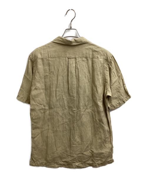POLO RALPH LAUREN（ポロ・ラルフローレン）POLO RALPH LAUREN (ポロ・ラルフローレン) リネンシルク オープンカラーシャツ ベージュ サイズ:Sの古着・服飾アイテム