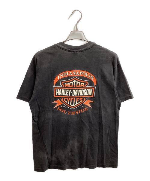 HARLEY-DAVIDSON（ハーレーダビッドソン）HARLEY-DAVIDSON (ハーレーダビッドソン) LOONEY TUNES (ルーニーチューンズ) 90's 両面プリント コラボTシャツ グレー サイズ:Lの古着・服飾アイテム
