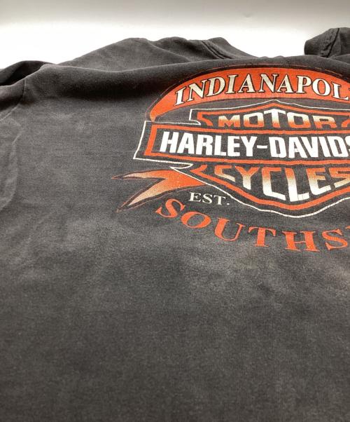 HARLEY-DAVIDSON（ハーレーダビッドソン）HARLEY-DAVIDSON (ハーレーダビッドソン) LOONEY TUNES (ルーニーチューンズ) 90's 両面プリント コラボTシャツ グレー サイズ:Lの古着・服飾アイテム