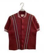 Championチャンピオン）の古着「60s S/S nylon stadium jacket / プロダクツタグ / USA製」｜レッド