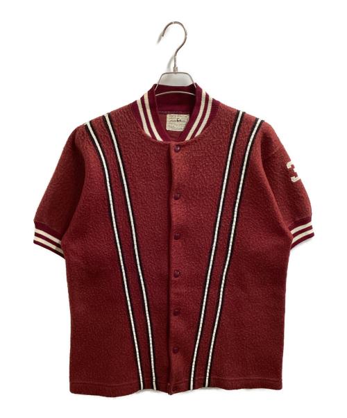 Champion（チャンピオン）Champion (チャンピオン) 60s S/S nylon stadium jacket / プロダクツタグ / USA製 レッド サイズ:Mの古着・服飾アイテム
