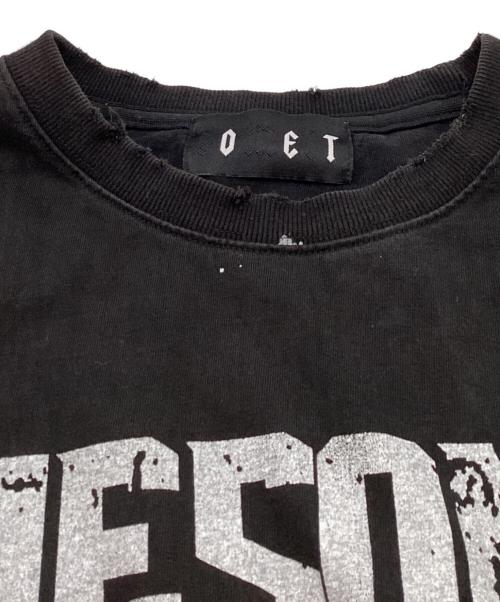 SOMEIT（サミット）SOMEIT (サミット) ダメージ加工カットソー ブラック サイズ:Lの古着・服飾アイテム