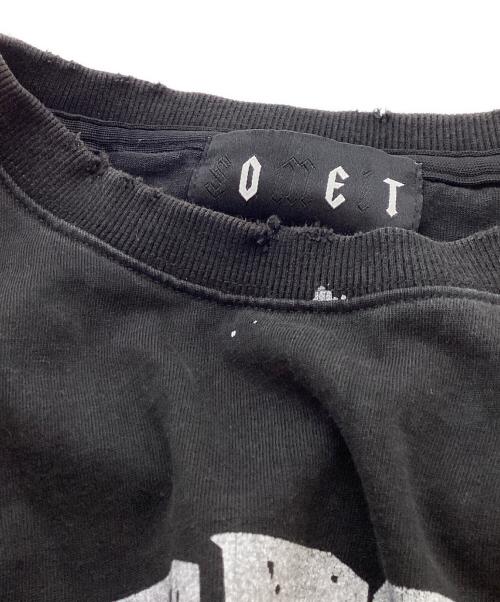 SOMEIT（サミット）SOMEIT (サミット) ダメージ加工カットソー ブラック サイズ:Lの古着・服飾アイテム