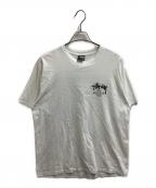 stussy×DOVER STREET MARKETステューシー×ドーバー ストリート マーケット）の古着「ロゴプリントTシャツ」｜ホワイト