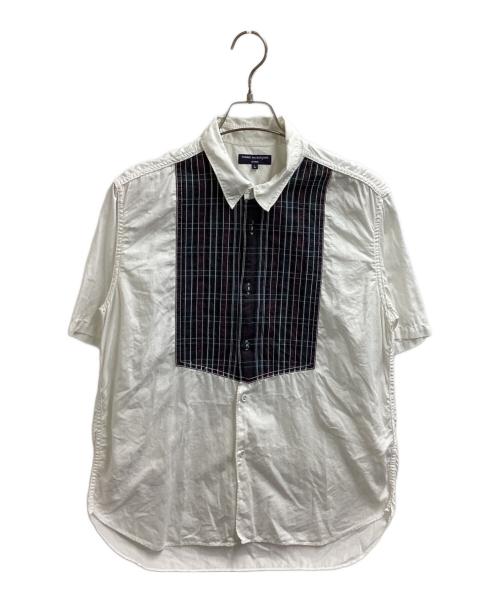 COMME des GARCONS HOMME（コムデギャルソン オム）COMME des GARCONS HOMME (コムデギャルソン オム) パッチワークショートスリーブシャツ / HE-B030 / AD2009 ホワイト サイズ:Lの古着・服飾アイテム