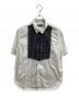 COMME des GARCONS HOMME（コムデギャルソン オム）の古着「パッチワークショートスリーブシャツ / HE-B030 / AD2009」｜ホワイト