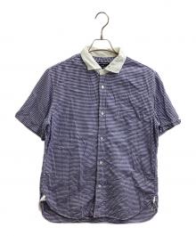 COMME des GARCONS HOMME（コムデギャルソン オム）の古着「S/Sギンガムチェックシャツ / HO-B026 / AD2014」｜ブルー