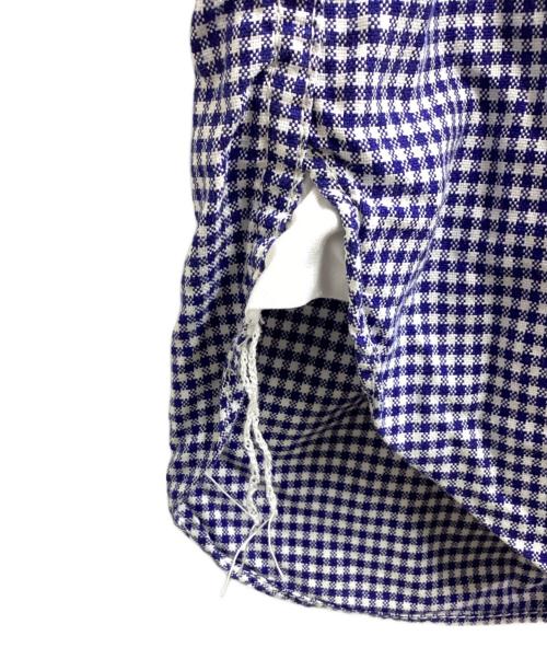 COMME des GARCONS HOMME（コムデギャルソン オム）COMME des GARCONS HOMME (コムデギャルソン オム) S/Sギンガムチェックシャツ / HO-B026 / AD2014 ブルー サイズ:Lの古着・服飾アイテム