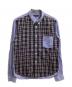 COMME des GARCONS HOMME（コムデギャルソン オム）の古着「切替チェックシャツ / HB-B050」｜ブルー