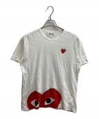 PLAY COMME des GARCONSプレイコムデギャルソン）の古着「ハートロゴT / AZ-T034 / AD2005」｜ホワイト