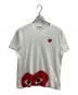 PLAY COMME des GARCONS（プレイコムデギャルソン）の古着「ハートロゴT / AZ-T034 / AD2005」｜ホワイト