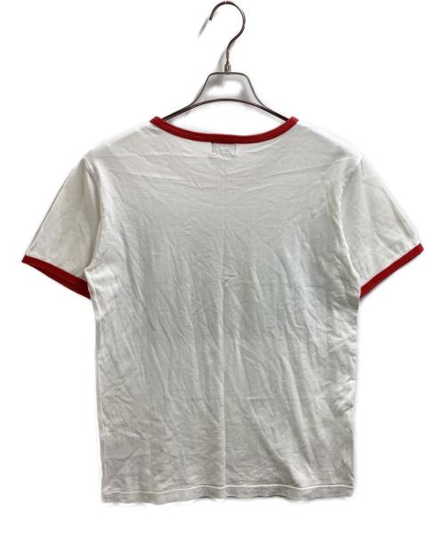 TAKEO KIKUCHI（タケオキクチ）TAKEO KIKUCHI (タケオキクチ) AKIRA PRINT T-SHIRT / アキラ リンガーＴシャツ /  FREEDOM PROJECT ホワイト サイズ:3の古着・服飾アイテム