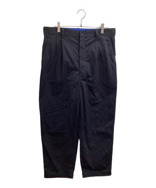 COMME des GARCONS HOMME（コムデギャルソン オム）COMME des GARCONS HOMME (コムデギャルソン オム) ナイロンタックワイドパンツ / HH-P003 / AD2021 ネイビー サイズ:Lの古着・服飾アイテム
