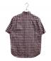 COMME des GARCONS HOMME (コムデギャルソン オム) 半袖ストライプチェック切替シャツ / HA-B037 / AD2017 レッド×ピンク サイズ:L：12000円