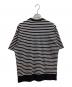 COMME des GARCONS HOMME (コムデギャルソン オム) 綿圧綿天竺ボーダーTシャツ / HO-T016 / AD2024 ホワイト×ブラック サイズ:M：12000円