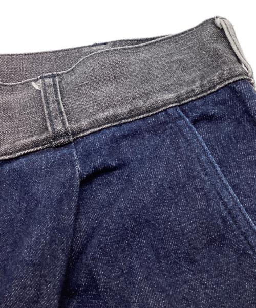 COMME des GARCONS HOMME（コムデギャルソン オム）COMME des GARCONS HOMME (コムデギャルソン オム) パッチワークタックデニムパンツ / HH-P012 / AD2021 インディゴ サイズ:Mの古着・服飾アイテム