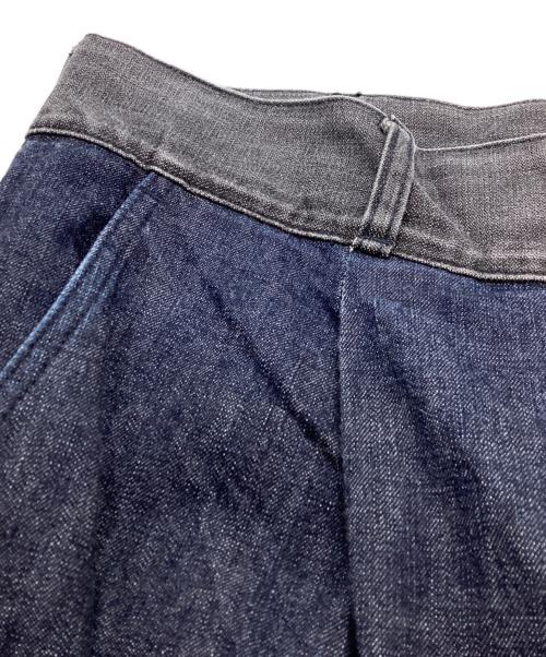 COMME des GARCONS HOMME（コムデギャルソン オム）COMME des GARCONS HOMME (コムデギャルソン オム) パッチワークタックデニムパンツ / HH-P012 / AD2021 インディゴ サイズ:Mの古着・服飾アイテム