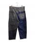 COMME des GARCONS HOMME (コムデギャルソン オム) パッチワークタックデニムパンツ / HH-P012 / AD2021 インディゴ サイズ:M：23000円
