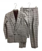 PAUL SMITHポールスミス）の古着「グレンチェックセットアップスーツ」｜グレー