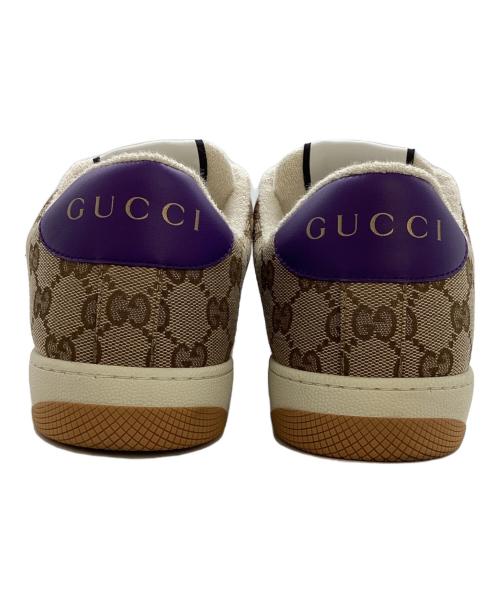GUCCI（グッチ）GUCCI  (グッチ) GGキャンバス スクリーナースニーカー / 812638 ベージュ サイズ:8の古着・服飾アイテム