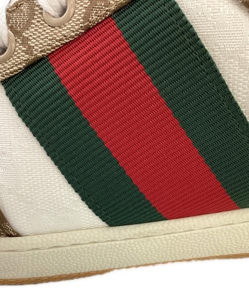 GUCCI（グッチ）GUCCI  (グッチ) GGキャンバス スクリーナースニーカー / 812638 ベージュ サイズ:8の古着・服飾アイテム