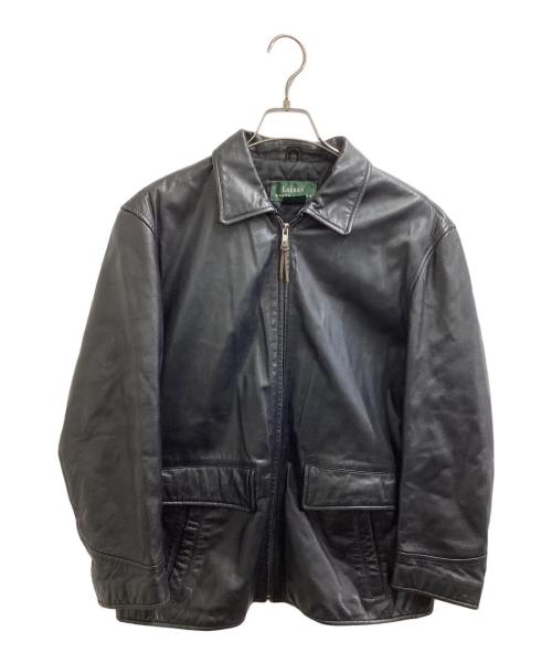 LAUREN RALPH LAUREN（ローレン ラルフ ローレン）LAUREN RALPH LAUREN (ローレン ラルフ ローレン) レザーカーコート ブラック サイズ:Sの古着・服飾アイテム