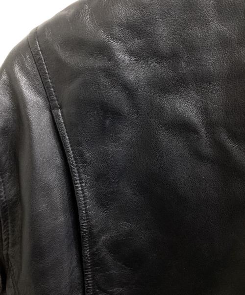 LAUREN RALPH LAUREN（ローレン ラルフ ローレン）LAUREN RALPH LAUREN (ローレン ラルフ ローレン) レザーカーコート ブラック サイズ:Sの古着・服飾アイテム