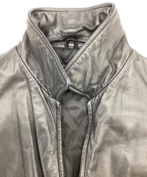 LAUREN RALPH LAUREN（ローレン ラルフ ローレン）LAUREN RALPH LAUREN (ローレン ラルフ ローレン) レザーカーコート ブラック サイズ:Sの古着・服飾アイテム