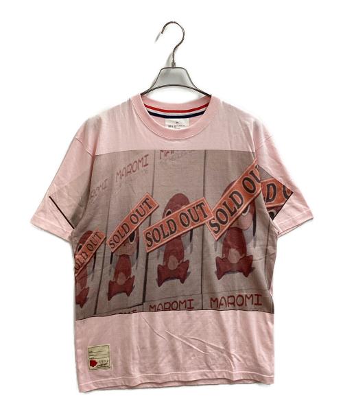 SEVESKIG（セヴシグ）SEVESKIG (セヴシグ) 「妄想代理人」コラボ Tシャツ ピンク サイズ:Lの古着・服飾アイテム