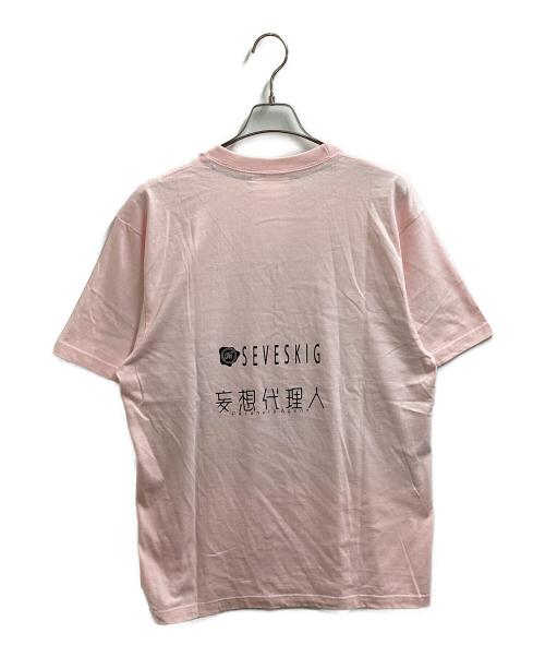 SEVESKIG（セヴシグ）SEVESKIG (セヴシグ) 「妄想代理人」コラボ Tシャツ ピンク サイズ:Lの古着・服飾アイテム