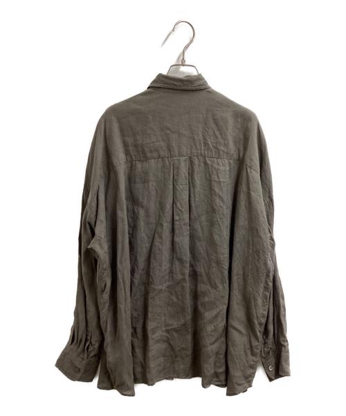 DEUXIEME CLASSE（ドゥーズィエム クラス）Deuxieme Classe (ドゥーズィエム クラス) WIDE LINEN シャツ / 19050500706110 オリーブ サイズ:不明の古着・服飾アイテム