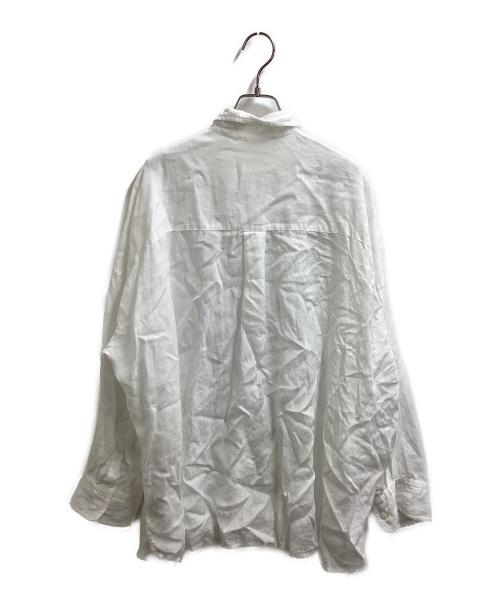 DEUXIEME CLASSE（ドゥーズィエム クラス）Deuxieme Classe (ドゥーズィエム クラス) WIDE LINEN シャツ ホワイト サイズ:表記無しの古着・服飾アイテム