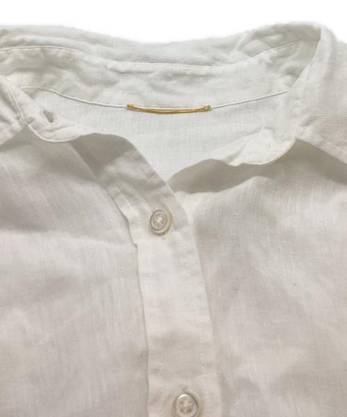 DEUXIEME CLASSE（ドゥーズィエム クラス）Deuxieme Classe (ドゥーズィエム クラス) WIDE LINEN シャツ ホワイト サイズ:表記無しの古着・服飾アイテム