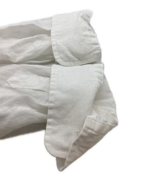 DEUXIEME CLASSE（ドゥーズィエム クラス）Deuxieme Classe (ドゥーズィエム クラス) WIDE LINEN シャツ ホワイト サイズ:表記無しの古着・服飾アイテム