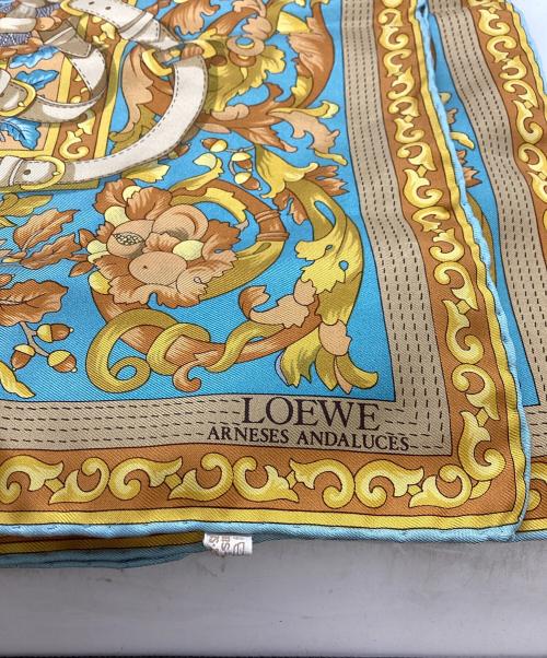 LOEWE（ロエベ）LOEWE (ロエベ) ARNESESANDDALUCES/シルクスカーフ イエローの古着・服飾アイテム