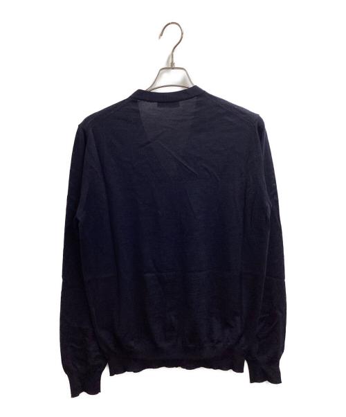 PRADA（プラダ）PRADA (プラダ) ニットカーディガン　/　DNA959 S221 128D ネイビー サイズ:48の古着・服飾アイテム