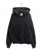 POLARSKATECOポーラー スケートコー）の古着「Patch Pullover Hooded Sweatshirt　/　PSC-W21-PATCHHOOD-BLK」｜ブラック