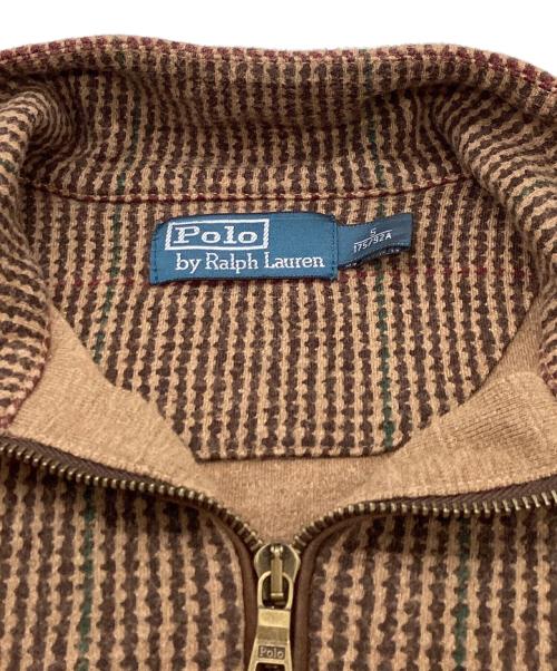 POLO RALPH LAUREN（ポロ・ラルフローレン）POLO RALPH LAUREN (ポロ・ラルフローレン) ハーフジップスウェット ブラウン サイズ:Sの古着・服飾アイテム
