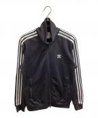 adidasアディダス）の古着「BECKENBAUER TRACK TOP / サイドライン ロゴ刺繍トラックジャケット / H09112」｜ブラック