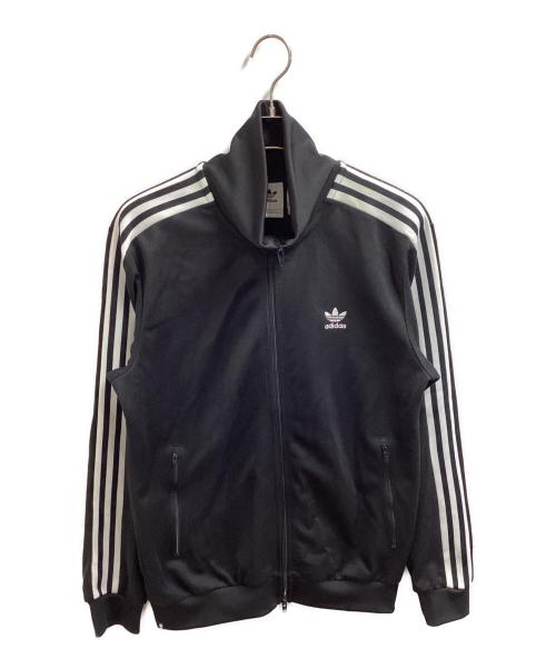adidas（アディダス）adidas (アディダス) BECKENBAUER TRACK TOP / サイドライン ロゴ刺繍トラックジャケット / H09112 ブラック サイズ:2XLの古着・服飾アイテム