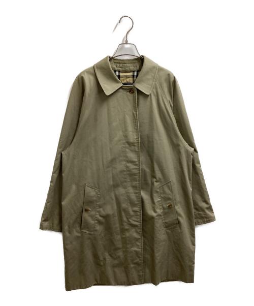 Burberry's（バーバリーズ）Burberry's (バーバリーズ) 裏ノバチェックステンカラーコート　/　イングランド製 ベージュ サイズ:不明の古着・服飾アイテム