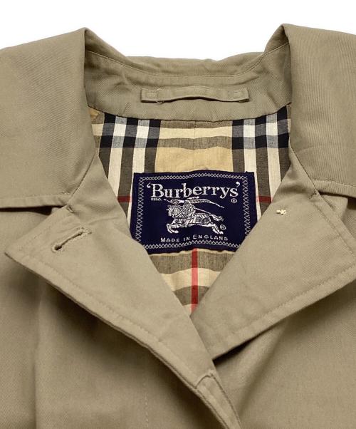 Burberry's（バーバリーズ）Burberry's (バーバリーズ) 裏ノバチェックステンカラーコート　/　イングランド製 ベージュ サイズ:不明の古着・服飾アイテム