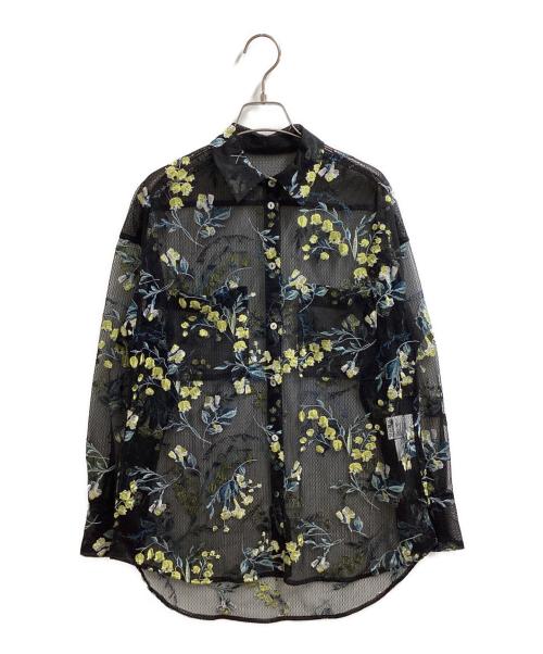 Diagram（ダイアグラム）Diagram (ダイアグラム) スズラン刺繍シャツ　/　03231 41147-00 ブラック サイズ:36の古着・服飾アイテム