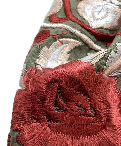 GRACE CONTINENTAL（（グレースコンチネンタル）GRACE CONTINENTAL (（グレースコンチネンタル) ティアード刺繍ノースリーブブラウス / 0120341301 グリーン サイズ:36の古着・服飾アイテム
