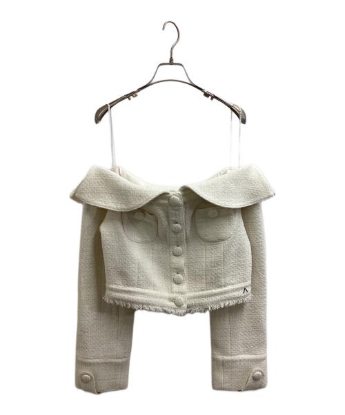 ANDMARY（アンドマリー）ANDMARY (アンドマリー) Twiggy tweed jacket set　/　AM1437 アイボリー サイズ:FREEの古着・服飾アイテム