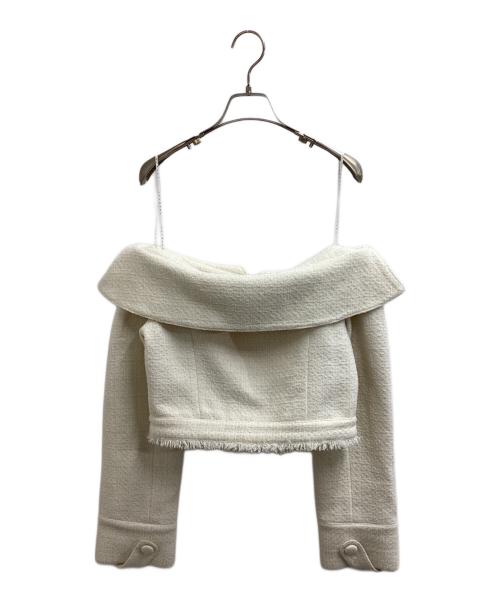 ANDMARY（アンドマリー）ANDMARY (アンドマリー) Twiggy tweed jacket set　/　AM1437 アイボリー サイズ:FREEの古着・服飾アイテム