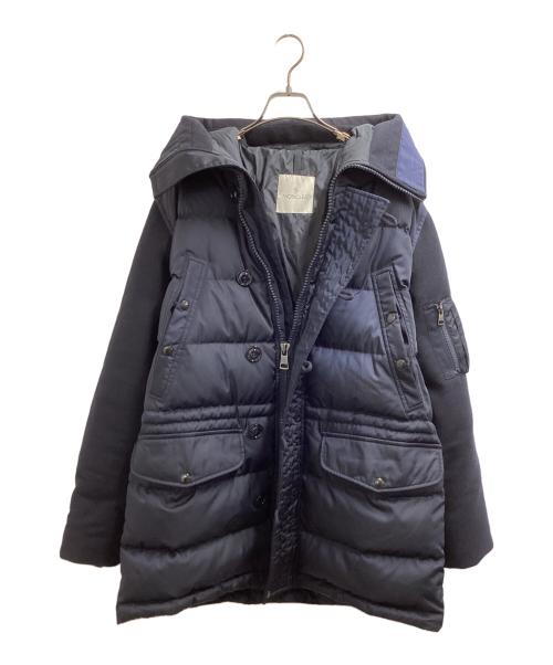 MONCLER（モンクレール）MONCLER (モンクレール) MONTEMART 切替ダウンジャケット　/　B20914230985 ネイビー サイズ:2の古着・服飾アイテム