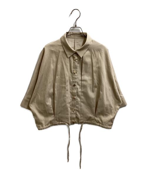 SHIPS（シップス）SHIPS (シップス) デニム ライク タック 裾 ドロスト 羽織 シャツ / 311-65-0029 /  26SS ベージュ サイズ:FREEの古着・服飾アイテム